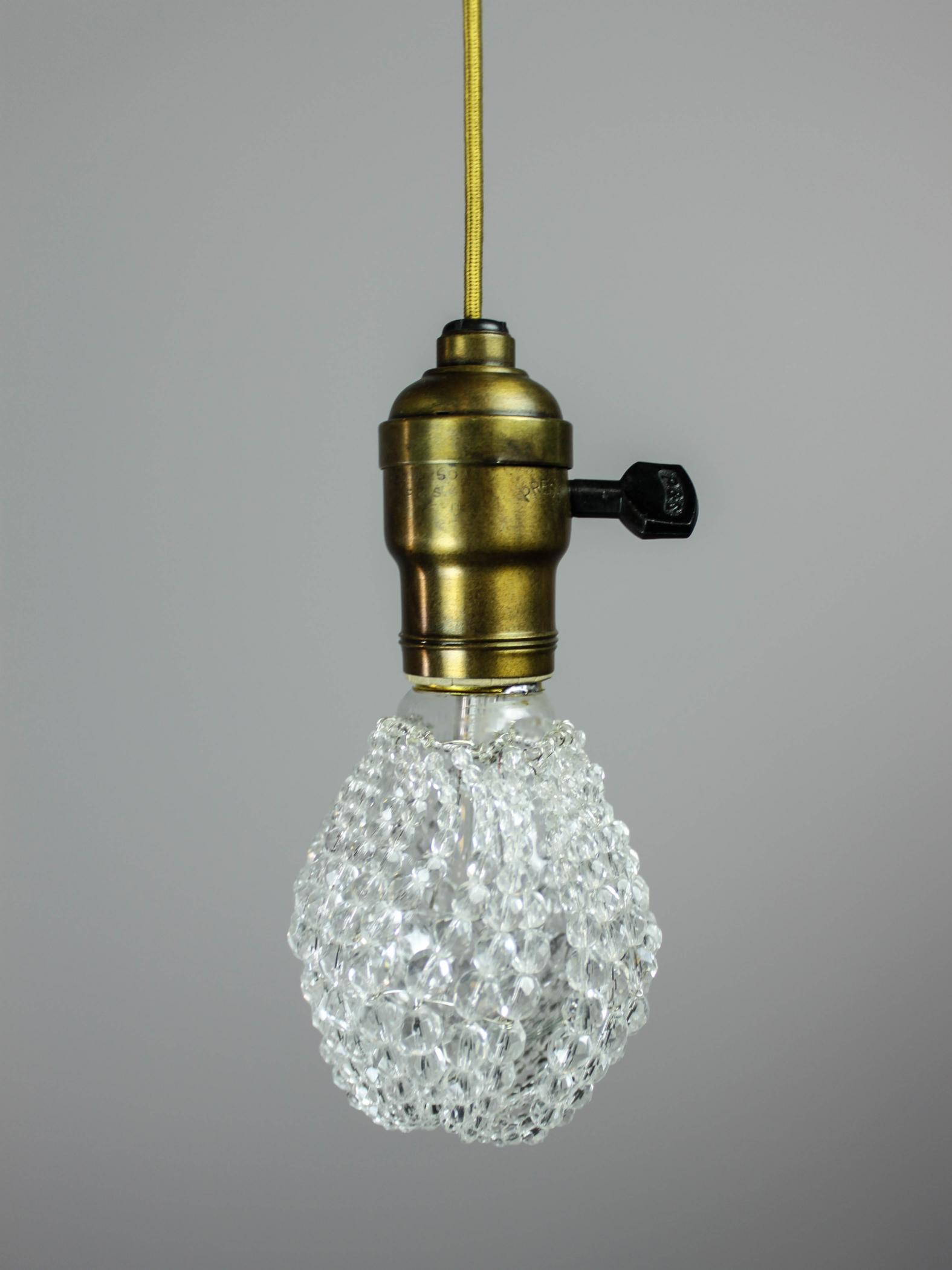 The Jude Corded Crystal Pendant Light Modernism